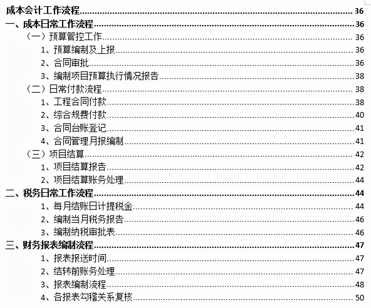 8年老會(huì)計(jì)耗時(shí)21天整理：57頁(yè)房地產(chǎn)財(cái)務(wù)各崗位工作流程，純干貨