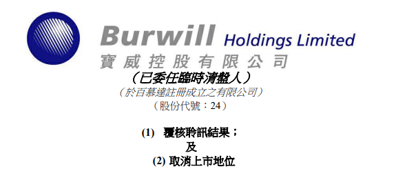 
寶威控股，被港交所取消上市地位，今年第22家「除牌」QSWH72322021年8月10日LEAVEACOMMENT
